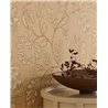 Papel pintado de flores grandes vintage marrón - Eijffinger Amber 350661