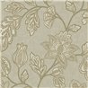 Elegant large floral wallpaper in neutral green - Eijffinger Amber 350663