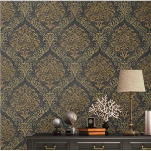 Papier Peint ornemental style arabesque noir - As Creation Metropolitan Stories 3 391195 2