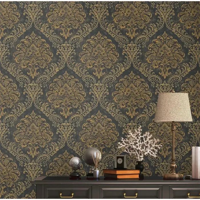 Tapete Medaillons in Schwarz und Gold - As Creation Metropolitan Stories 3 391123