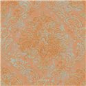 Papel pintado medallones estilo damasco naranja y óxido - As Creation Metropolitan Stories 3 391121