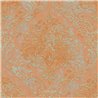 Tapete Medaillons im orangefarbenen und oxidierten Damaststil - As Creation Metropolitan Stories 3 391121
