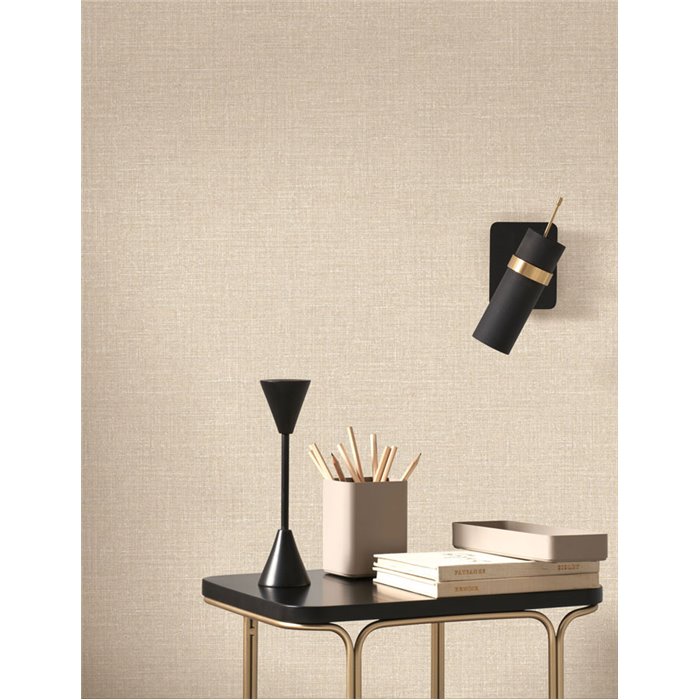 Linen wallpaper in sand beige - Casadeco Tailor Made 202121157