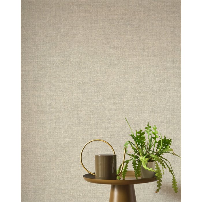 Leinentapete in Taupebeige - Casadeco Tailor Made 202121720