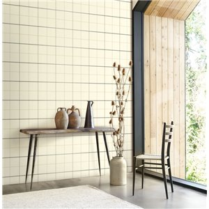 Papier peint à carreaux style anglais noir - Casadeco Tailor Made 202039780 2