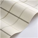 Papier peint à carreaux style anglais tons neutres - Casadeco Tailor Made 202031210