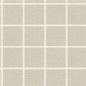 Papier peint lin vert amande - Casadeco Tailor Made 202127006