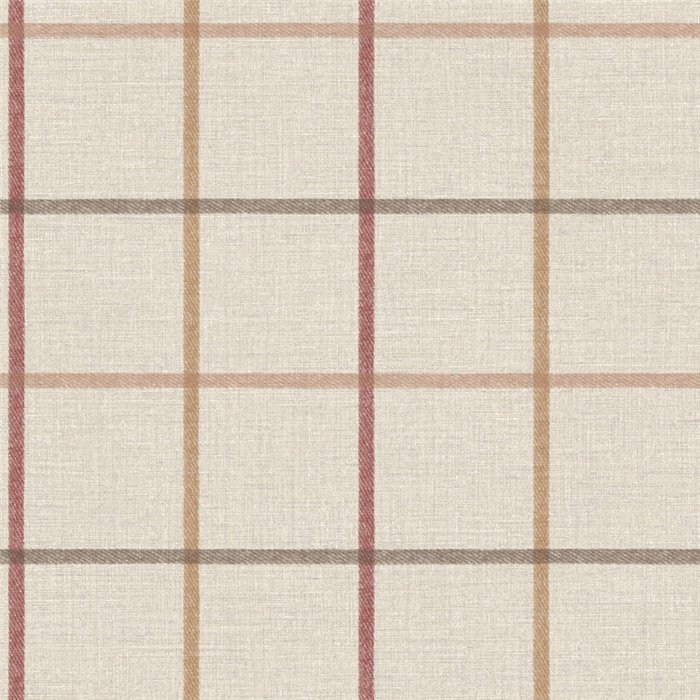 Scottish check wallpaper beige - Casadeco Tailor Made 202031823