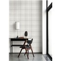 Papel pintado cuadros estilo inglés en gris - Casadeco Tailor Made 202039111