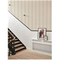 English style stripe wallpaper beige - Casadeco Tailor Made 202041915