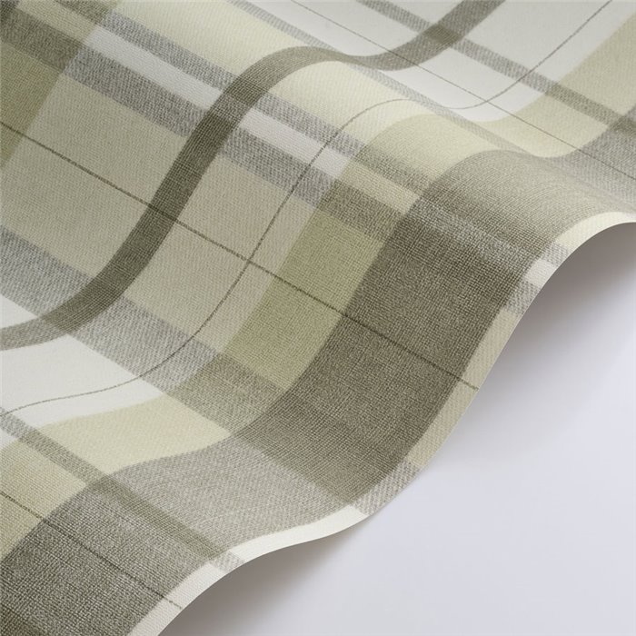 Papel pintado cuadros tartán en verde - Casadeco Tailor Made 202057210