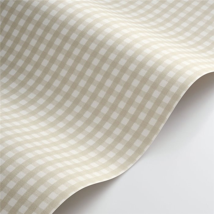 Papier peint à carreaux vichy beige - Casadeco Tailor Made 202061012