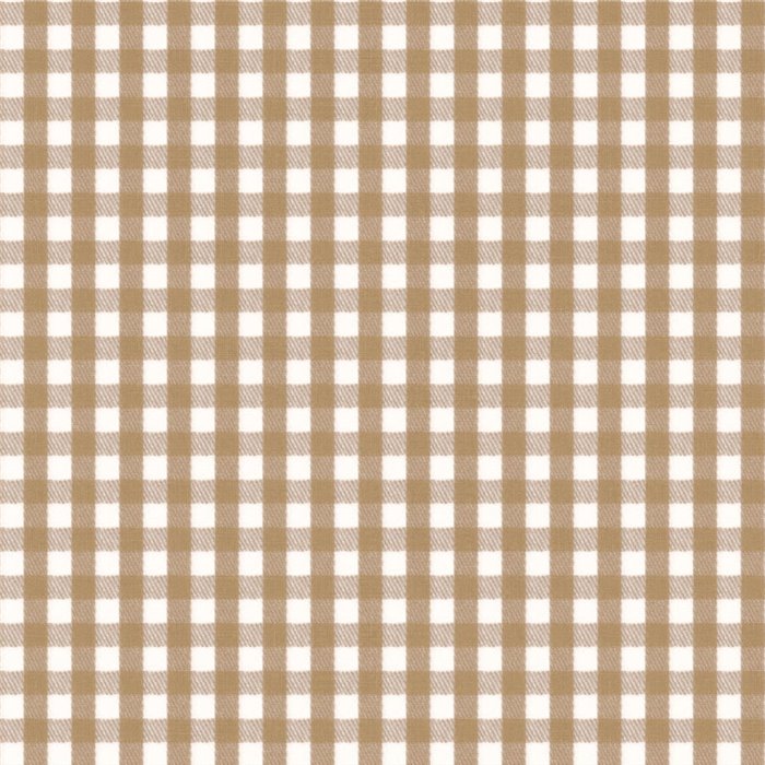 Vichy-Karotapete im Cottage-Stil in Braun - Casadeco Tailor Made 202062201