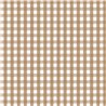 Cottage style gingham check wallpaper brown - Casadeco Tailor Made 202062201