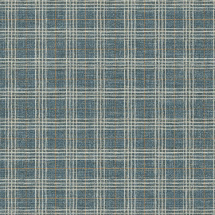 Papier peint style anglais à carreaux bleu - Casadeco Tailor Made 202076877