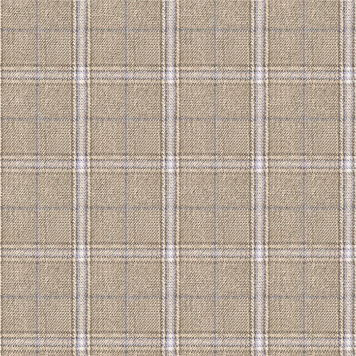 Papier peint à carreaux écossais tartan marron - Casadeco Tailor Made 202082605