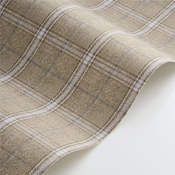 Papier peint à carreaux écossais tartan marron - Casadeco Tailor Made 202082605