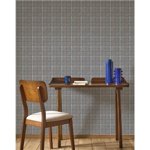 Papel pintado cuadros tartán o escocés tonos neutros - Casadeco Tailor Made 202089140 2