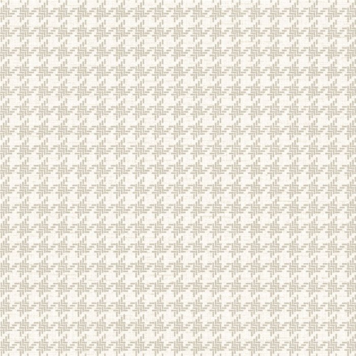 Papier peint pied-de-poule style anglais beige - Casadeco Tailor Made 202101024