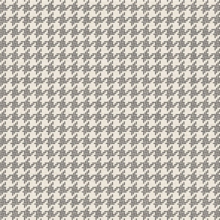 Papel pintado pata de gallo en blanco y negro - Casadeco Tailor Made 202109210