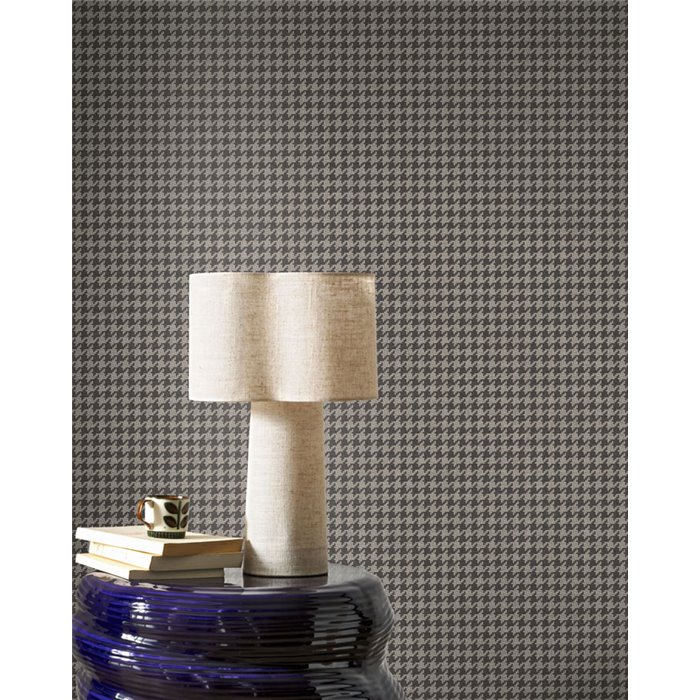 English style houndstooth wallpaper - Casadeco Tailor Made 202109403