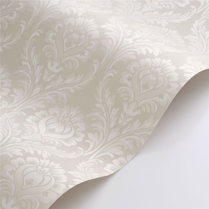 Papier peint damassé ornemental beige classique - Casadeco Elixir 201981388