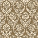 Papel pintado damasco ornamental marrón clásico - Casadeco Elixir 201982741