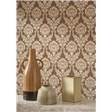 Papier peint damassé ornemental marron classique - Casadeco Elixir 201982741