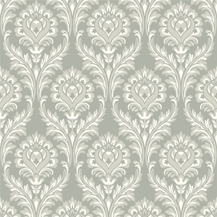 Tapete Damast ornamental grau klassisch - Casadeco Elixir 201986235