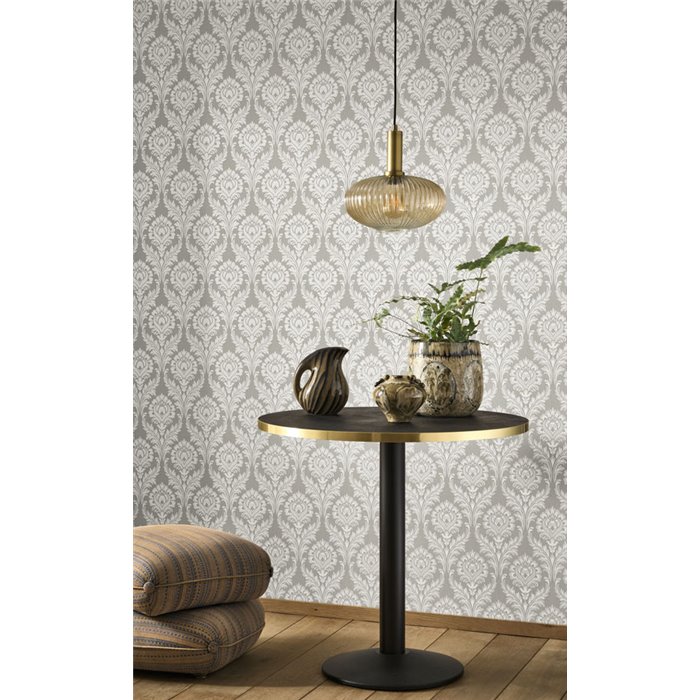 Tapete Damast ornamental grau klassisch - Casadeco Elixir 201986235