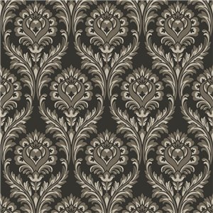 Papel pintado damasco beige clásico - Casadeco Elixir 202011352