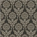 Papel pintado damasco ornamental negro clásico - Casadeco Elixir 201989820