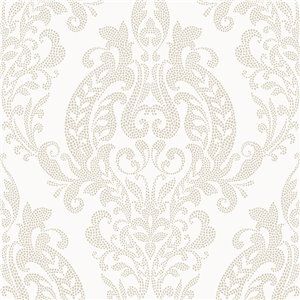 Papier peint effet moiré ondulé noir moderne - Casadeco Elixir 202029780