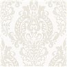 Papier peint damassé blanc classique élégant - Casadeco Elixir 201990190