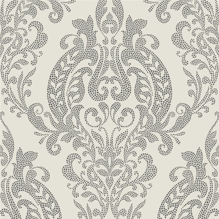 Damask wallpaper off white classic elegant - Casadeco Elixir 201991973