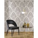 Damask wallpaper off white classic elegant - Casadeco Elixir 201991973