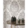 Damask wallpaper off white classic elegant - Casadeco Elixir 201991973