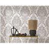 Damask wallpaper off white classic elegant - Casadeco Elixir 201991973