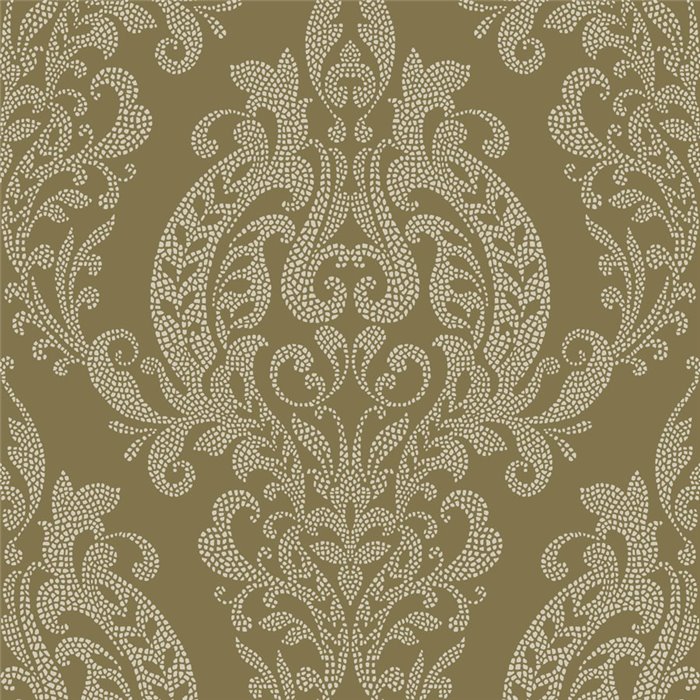 Papier peint damassé marron classique - Casadeco Elixir 201992849