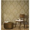 Papel pintado damasco marrón clásico - Casadeco Elixir 201992849