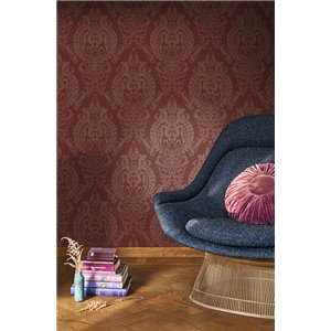 Damask wallpaper white classic elegant - Casadeco Elixir 201990190 2