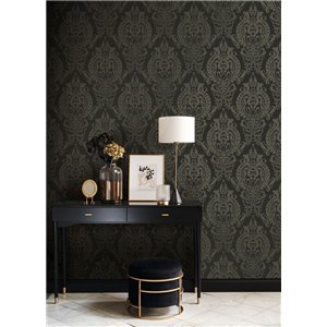 Damask wallpaper white classic elegant - Casadeco Elixir 201990190 2