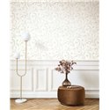 Arabesque floral wallpaper white elegant - Casadeco Elixir 202000245
