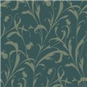 Arabesque floral wallpaper green - Casadeco Elixir 202006730