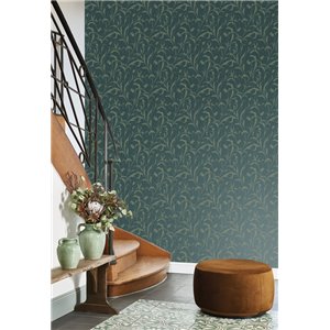 Abstract moire effect wallpaper green modern - Casadeco Elixir 202027154 2