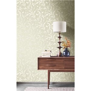 Tapete Damast ornamental schwarz klassisch - Casadeco Elixir 201989820 2