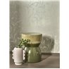 Papier peint arabesque floral vert classique - Casadeco Elixir 202007129