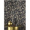 Papel pintado volutas florales arabesco negro - Casadeco Elixir 202009277