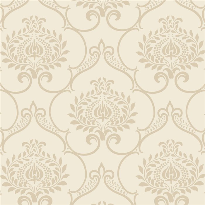 Damask wallpaper beige classic - Casadeco Elixir 202011352