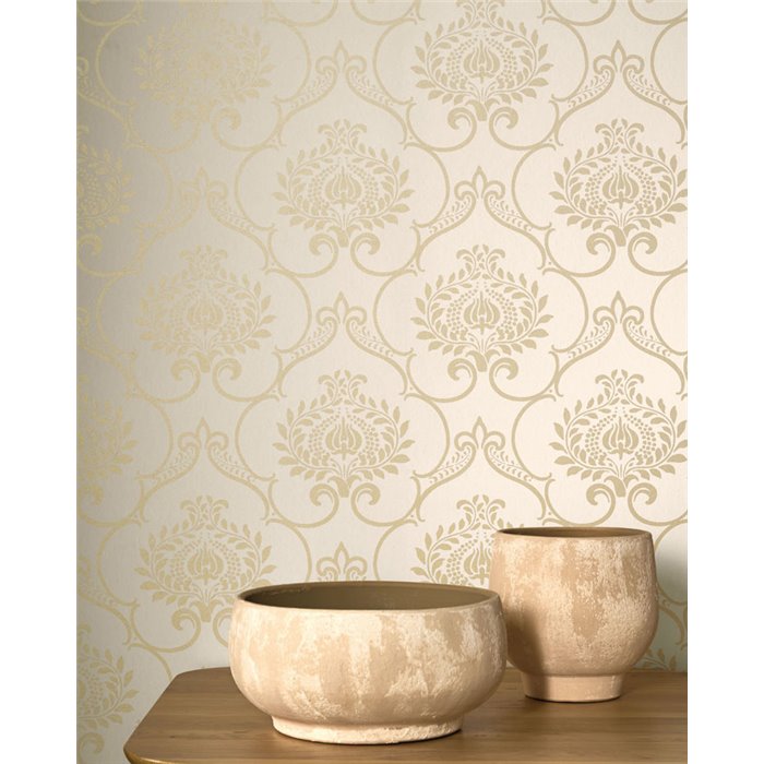 Tapete Damast beige klassisch - Casadeco Elixir 202011352